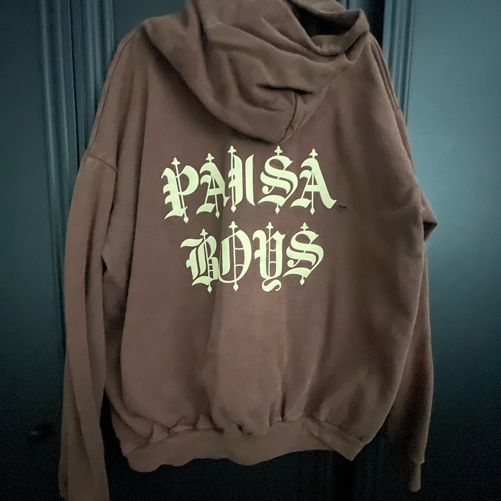 Paisa Boys brown hoodie